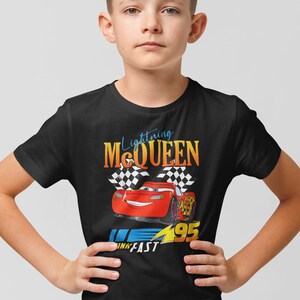 Camiseta de Rayo McQueen, camiseta de Disney Cars, camiseta de Disney Cars, camiseta de Disney, camiseta de World Tour 2026, camiseta de Disneyland imagen 4
