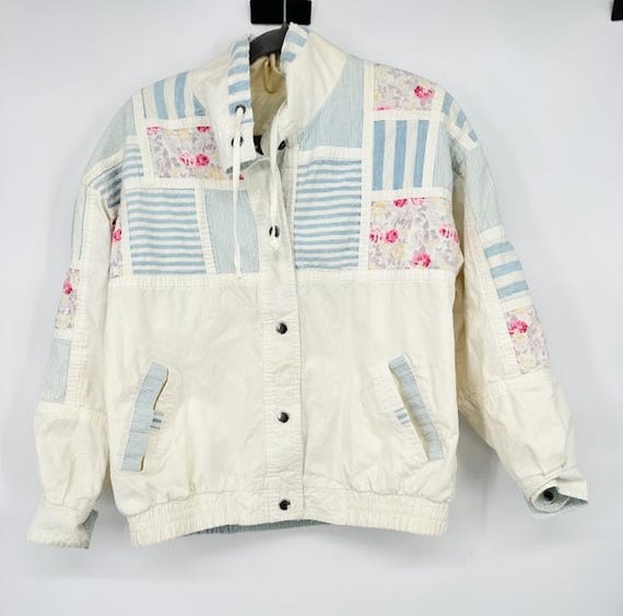 Vintage Current Seen Patchwork Jacket Womens Medi… - image 1