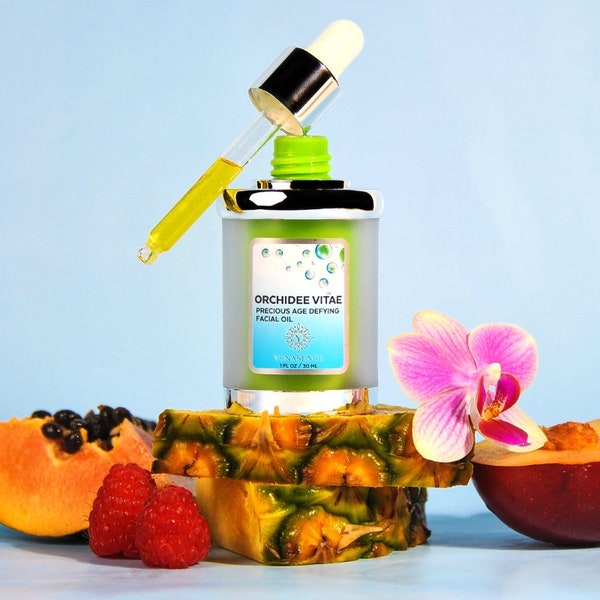 Yunasence, Orchidee Vitae Precious Organic Age Defying Facial Oil, with Orchid Flower, Argan, Maracuja and Vitamin C, 1oz