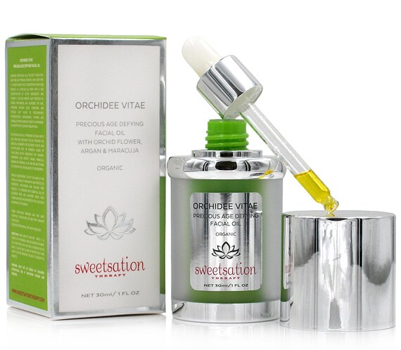 Orchidee Vitae Precious Organic Age Defying Facial Oil, with Orchid Flower, Argan and Maracuja, 1oz Eminence Hawthorn Tonique - 50ml/1.7oz