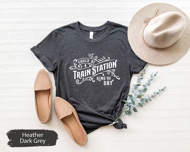 Country Music Shirt, Country Concert Shirt, Western Graphic Tee, Western Shirt, Cowboy Shirt, Could Be Train Station Kinda Day Shirt image 1