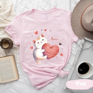 Lovely Cat T-Shirts, Gift for Cat Lovers, Cat Mom Shirt, Cat Dad Tshirt, Cat Lover Gifts, Cat Owner Tshirts, Cat Shirts, Cute Cat T Shirt