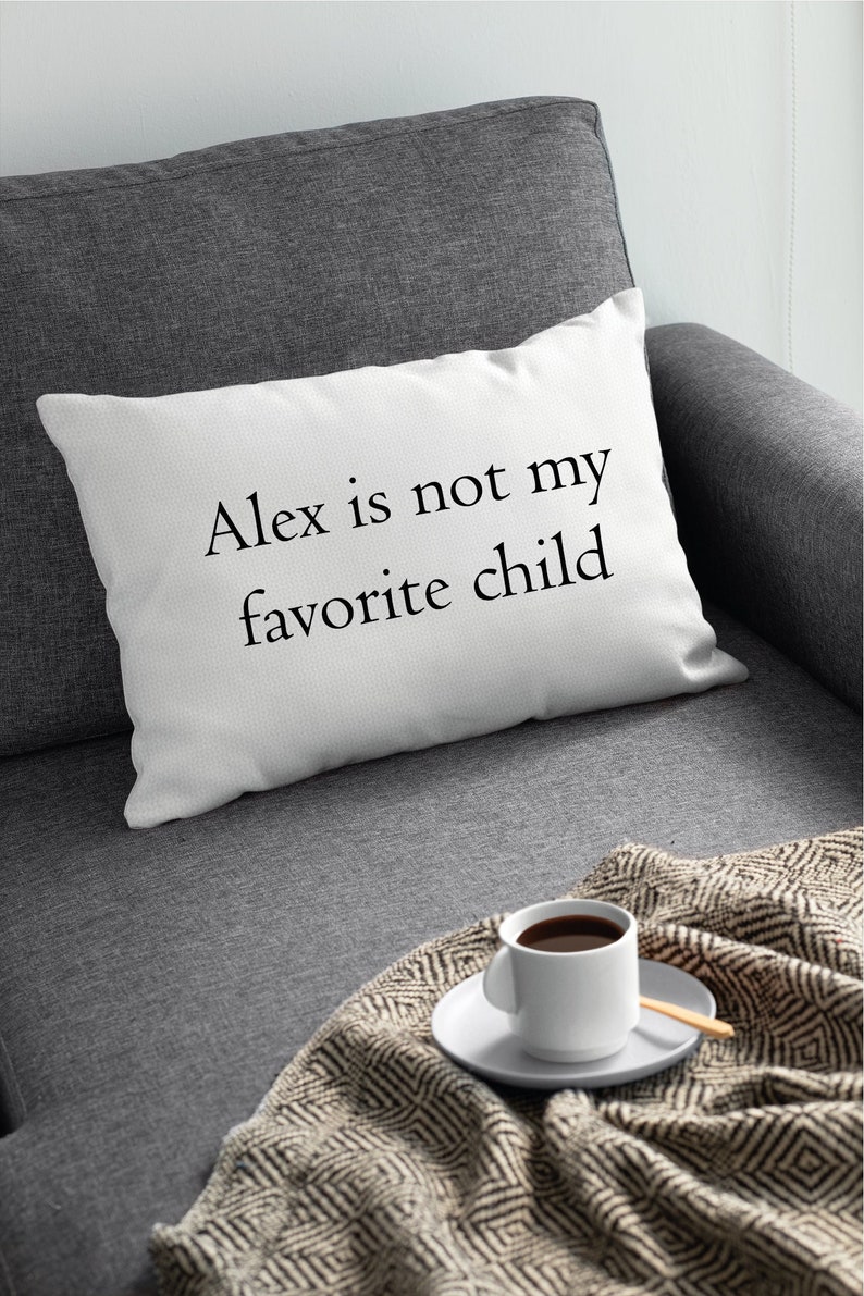 Favorite Child Pillow, Funny Mom Pillow, Humorous Mothers Day, Funny Mothers Day Gift, Funny Mom Gift, Gift for Mom, Personalized Pillow image 6