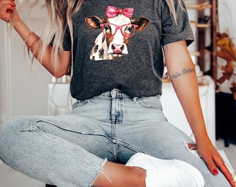 Cow Girl Shirts, Cowgirl Tshirt, Gift for Farmer, Farmer Tshirts, Cow T-Shirt, Cowboy Tee, Matching Couple Tees, Cute Womens Shirt, Love Tee