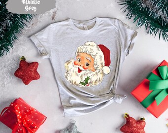 Vintage Weihnachts, Retro Weihnachten, Weihnachtsmann, Weihnachtsmann Shirt, Weihnachtshemden, frohe Weihnachten T-Shirt, Winter Shirt, Urlaub Tshirt