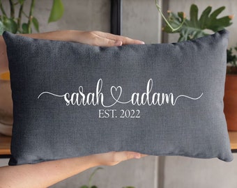 Custom Wedding Gift,Personalized Pillow, Custom Pillow, Personalized Wedding Gifts, Couple Name Pillow, Engagement Gift, Couple Home Decor