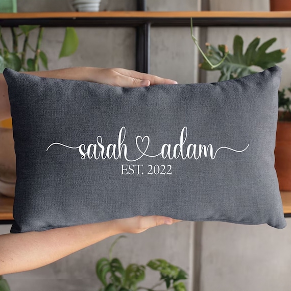 Custom Wedding Gift,Personalized Pillow, Custom Pillow, Personalized Wedding Gifts, Couple Name Pillow, Engagement Gift, Couple Home Decor