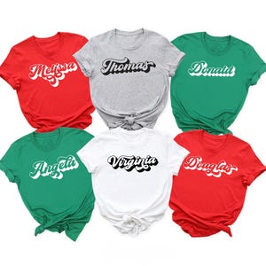 Custom Name Shirts, Personalized Family Tshirts, Matching Family Tees, Family Name Shirt, Name T-Shirts, Group Name T-Shirt, Crew Name Tee