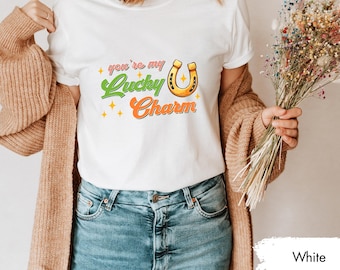 Du bist mein Glücksbringer-Shirt, süßes St Patrick's Day Shirt, Romantisches irisches Paar-T-Shirt, St Patricks Day Geschenk für Freundin, Glücksbringer-Shirt