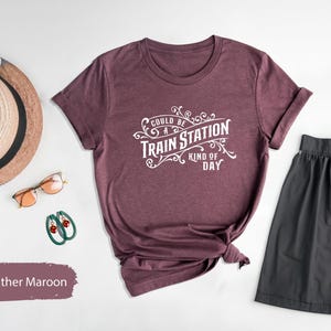 Country Music Shirt, Country Concert Shirt, Western Graphic Tee, Western Shirt, Cowboy Shirt, Could Be Train Station Kinda Day Shirt image 4