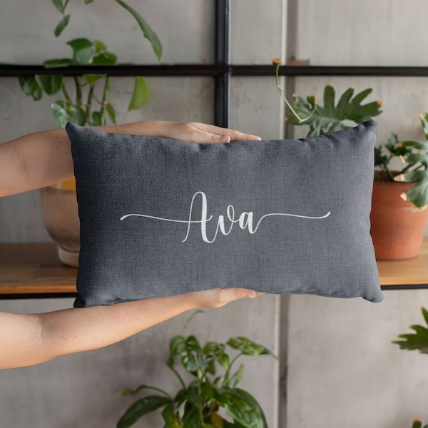 Almohadas personalizadas, fundas de almohada con nombre, almohada con nombre personalizada, funda de almohada con apellido, fundas de almohada personalizadas, almohada personalizada