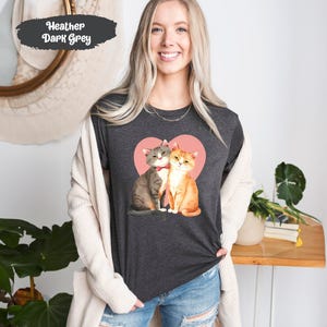 Cat Shirts, Cute Cat T Shirt, Lovely Cat T-Shirts, Gift for Cat Lovers, Cat Mom Shirt, Cat Dad Tshirt, Cat Lover Gifts, Cat Owner Tshirts