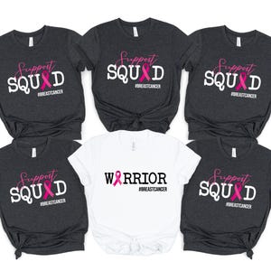 Maglietta di supporto per il cancro al seno, maglietta per la sensibilizzazione sul cancro, maglietta per il cancro al seno, magliette coordinate per il cancro al seno, maglietta per la guerriera del cancro