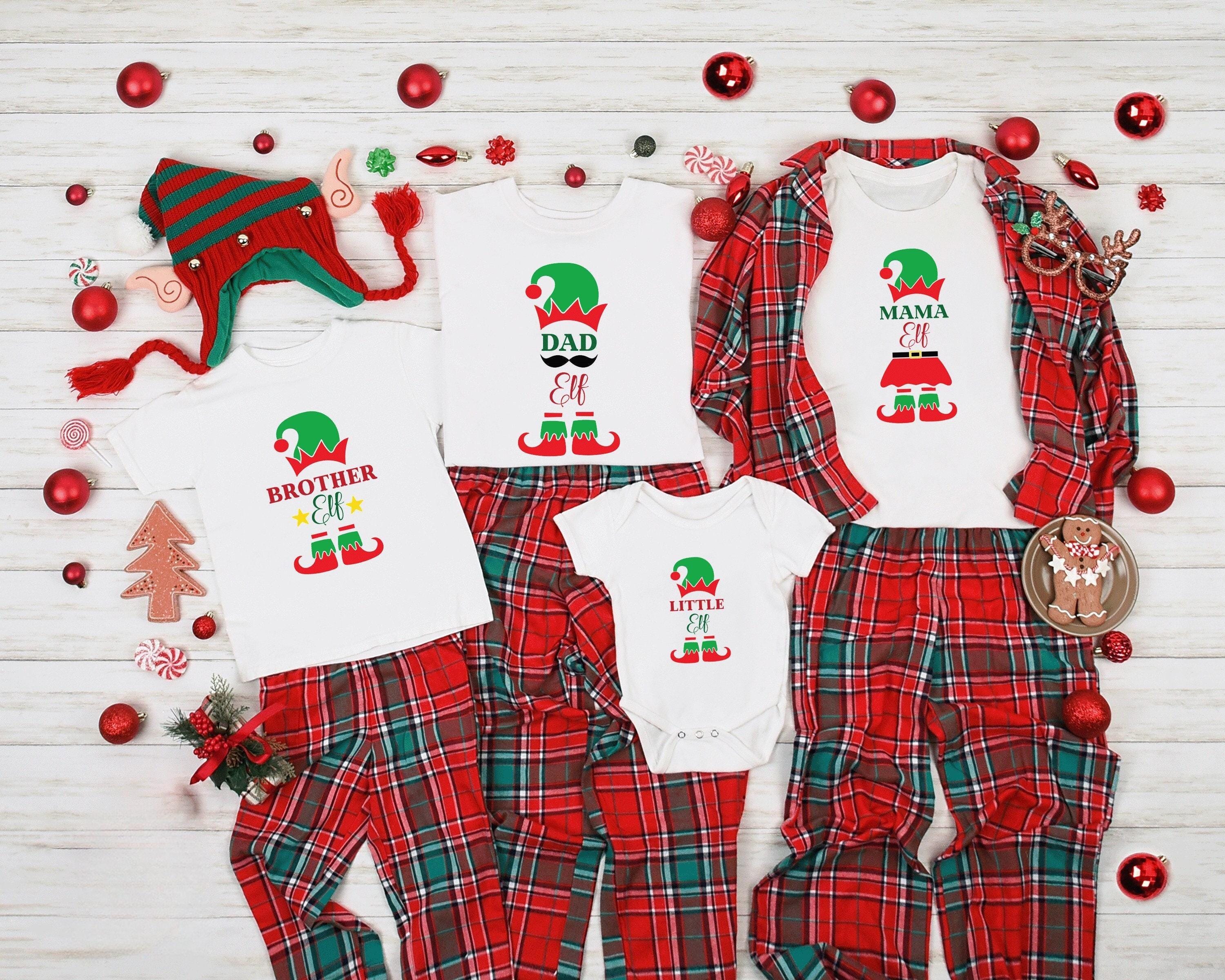 Elf squad family pajamas sale