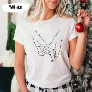 Benutzerdefinierte Liebe Shirt, Liebhaber T-Shirt, Paar T-Shirts, schreiben Sie Ihren Namen T-Shirt, Herz T-Shirts, personalisierte Shirts, benutzerdefinierte Name Tshirt, Geschenk für sie