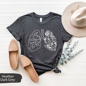 Floral Lung Shirt, Lung Cancer Shirt, Lung Cancer, Lung Cancer Gift, Cancer Shirt, Cancer Survivor Gift, Cancer Warrior Shirt, Cancer TShirt