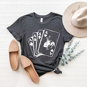 Chemise western, chemise rodéo, chemise cowboy, chemise cowboy Ace Card, chemise cartes à jouer, chemise country girl, chemise country, chemise cowgirl