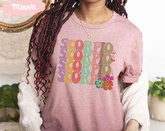 Scorpio Shirts, Scorpio Zodiac Shirt, Scorpio Birthday Tee, Astrology Shirt, Scorpio Horoscope T, Scorpio Sign Tee, November Birthday