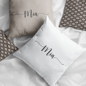Custom Pillows, Name Pillow Covers, Custom Name Pillow, Last Name Pillow Cover, Personalized Pillow Cases, Personalized Pillow zdjęcie 4