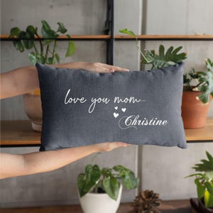 Personalized I love You Mom Pillow, Mothers Day Gift Idea, Mom Gift, Mothers Day Cushion, Mom Personalized Pillow, Gift for Her, Decorative