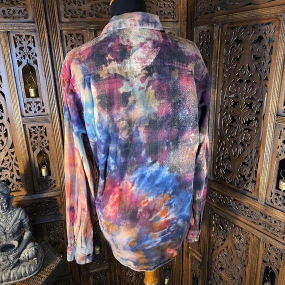 One‑of‑a‑Kind Hand‑Painted Flannel Collection S-XL - image 8