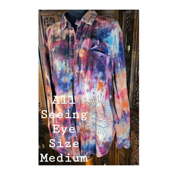 One‑of‑a‑Kind Hand‑Painted Flannel Collection S-XL - image 7