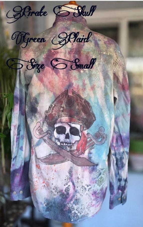 One‑of‑a‑Kind Hand‑Painted Flannel Collection S-XL - image 3