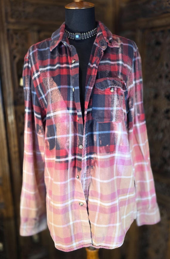 One‑of‑a‑Kind Hand‑Painted Flannel Collection S-XL - image 2