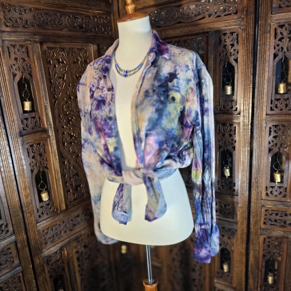 One‑of‑a‑Kind Hand‑Painted Flannel Collection S-XL - image 16