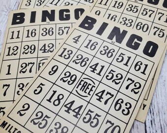 Used Bingo Cards For Sale Used Bingo Cards For Sale