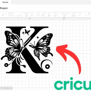 Butterfly Spli Monogram Alphabet Svg Png, Butterfly Split Monogram ...