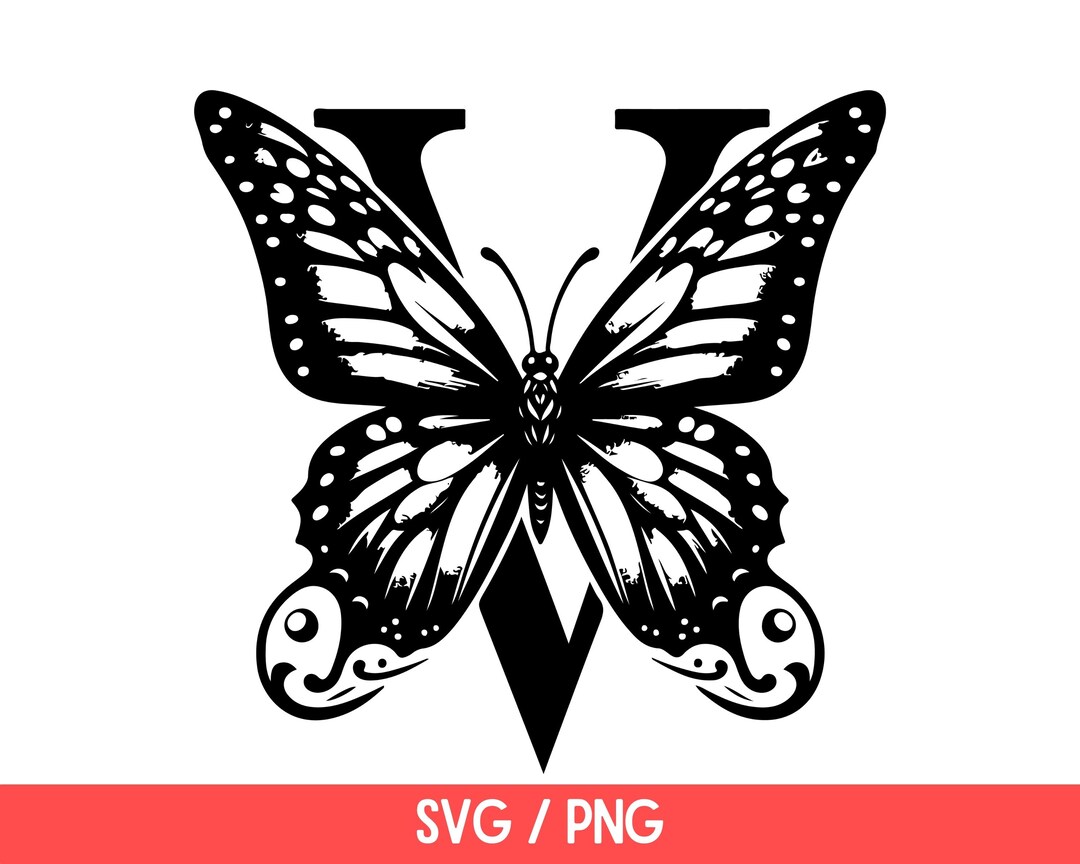 Monogram Letter V, Alphabet Svg, Letter Svg, Botanical Alphabet Cut ...