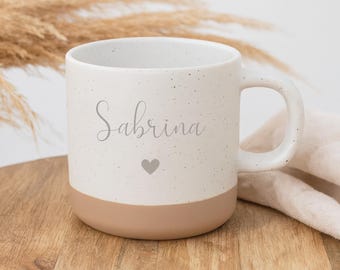 Personalized mug with name | Stoneware ceramic | Christmas Easter | Coffee mug | Gift for girlfriend, wife, husband | Gift idea