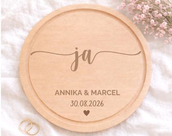 Personalized wedding gift | Cutting board with names and date | Bride and groom | Wedding gift | Board | Cash gift | Engagement