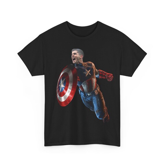 Captain Soccer Superhero Shield Funny Soccer Football Tshirt Captain Soccer Superhero Shield Funny Soccer Football Tshirt