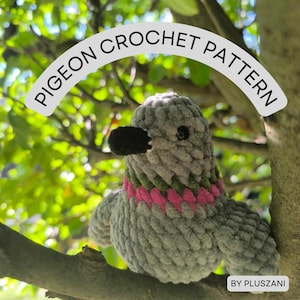 Pigeon Crochet Pattern - White Dove Amigurumi Pattern, DIY Crochet Bird Soft Toy, Handmade Gift Idea | Easy Crochet Pattern for Beginners