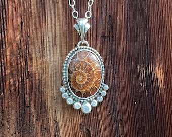 Ammonite Fossil Pendant