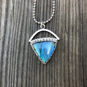 Labradorite Sterling Silver Pendant