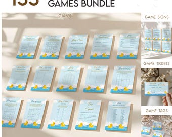 Editable Baby Game Bundle, Baby Shower Games, Baby Shower Games Editable Template, Instant Access on Canva   #CC3RD