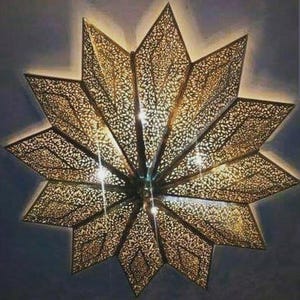 Lucky Star Handmade Brass Candlestick – Unique Artistry for Your Home