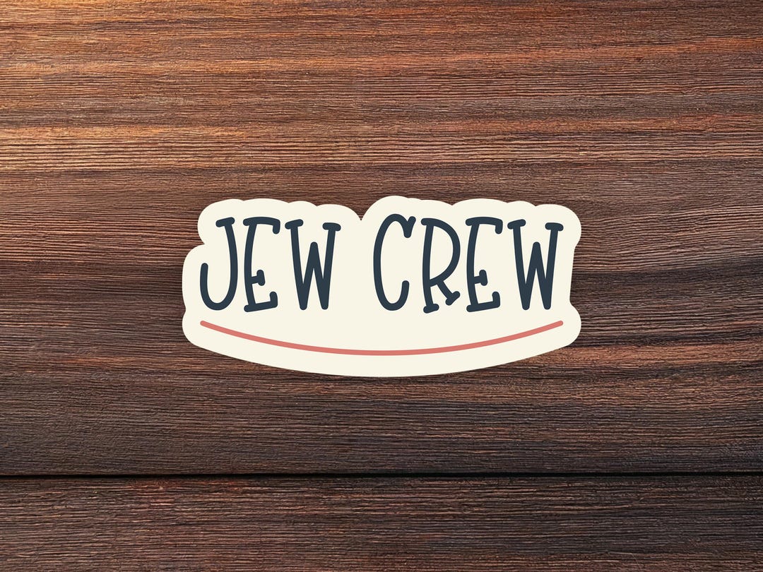 Jew Crew Sticker: Jewish Pride Vinyl Decal - Etsy