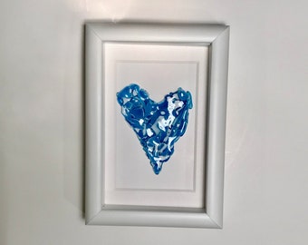 Wedding Shards framed Heart Keepsake