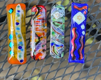 Mezuzah - Fused Glass