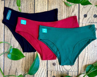 3 pack sale - Bamboo underwear - hipster fit