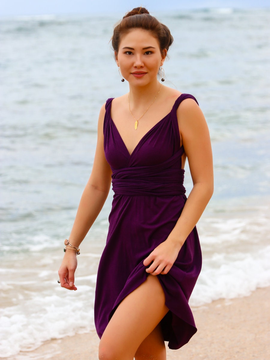 Chae-bin | Women's wrap dress with waistband and bow main image 1