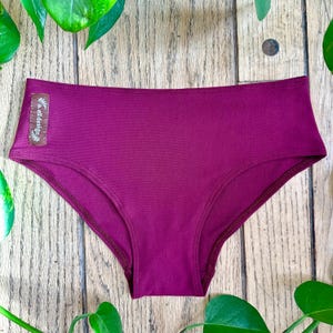 Bamboo underwear - hipster fit Wine