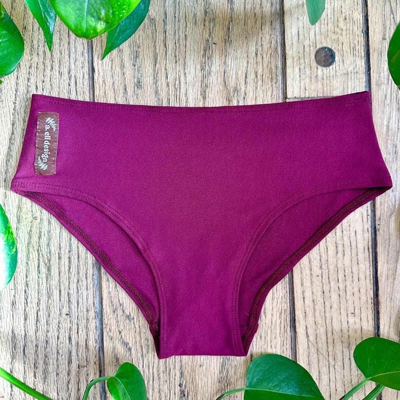 Bamboo underwear - hipster fit Wine