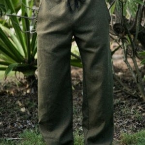 Mens Hemp Drawstring Pants