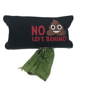 No poop left behind! poop bag holder dispenser