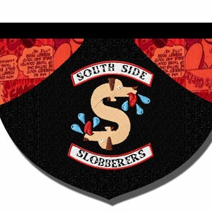 Southside Slobberers, Riverdale-inspired reversible embroidered bandana